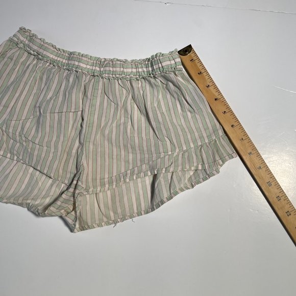 Aerie Pajama Shorts Lightweight Striped Pastel Colours Size Extra Small - Picture 8 of 8